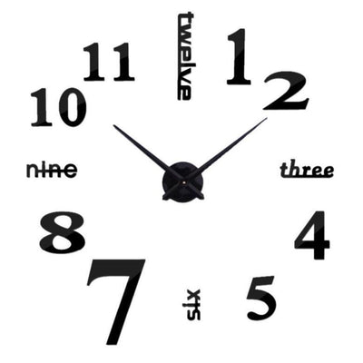 Mute decorative wall watch shape wall hanging