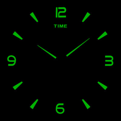 Mute decorative wall watch shape wall hanging