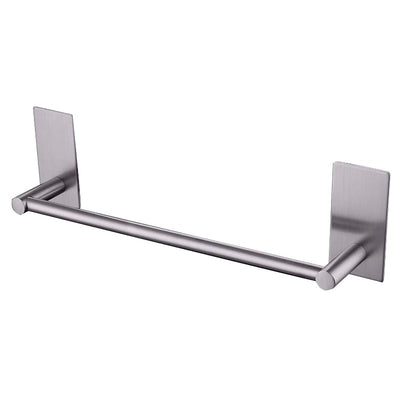 Sleek single towel rack hanging rod, ideal for mounting on bathroom walls to store towels
