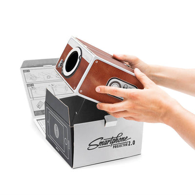 Cardboard DIY projector for smartphones, perfect for creating an at-home cinema experience