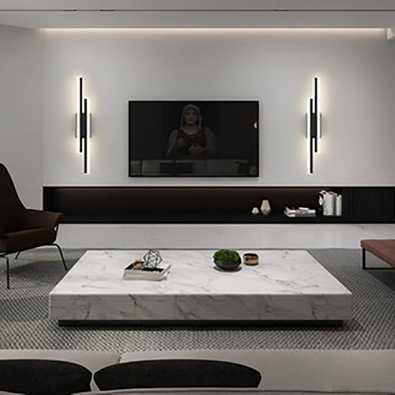Simple and stylish Scandinavian-inspired LED wall lamp, perfect for brightening living rooms or hallways