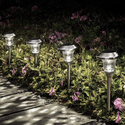 Bright solar lawn light, perfect for enhancing the beauty and security of outdoor spaces at night