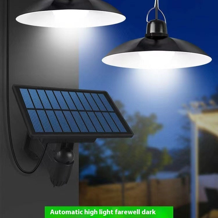 Waterproof solar garden lamp with split design, suitable for camping tents and outdoor events
