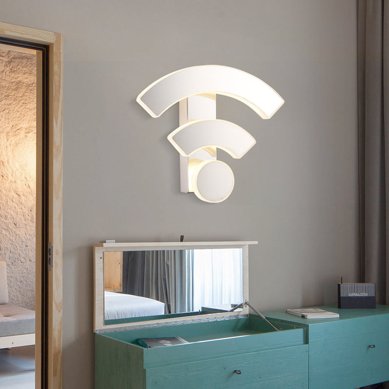 Contemporary LED wall light, providing bright and efficient lighting for indoor decor